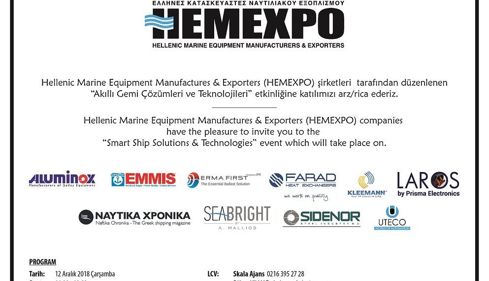 Yunan yan sanayi üreticileri Türk tersaneleriyle iş birliği için geliyor