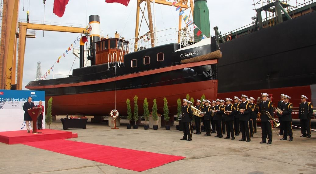 Kartal İstimbotu, Deniz Kuvvetleri Komutanlığı’na teslim edildi