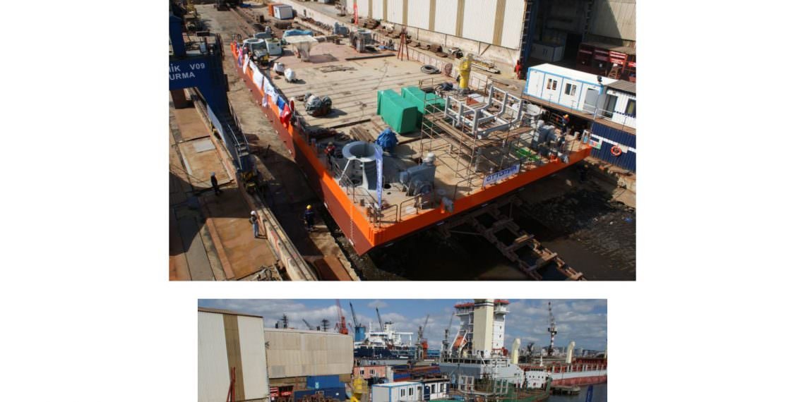 TÜRK İMALATI EN BÜYÜK JACK-UP PLATFORM DENİZE İNDİ