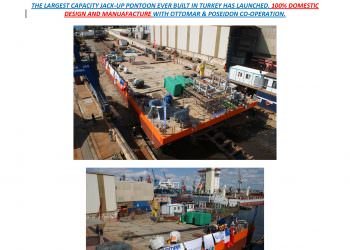 TÜRK İMALATI EN BÜYÜK JACK-UP PLATFORM DENİZE İNDİ