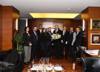 DEFMED Yönetimi İMEAK DTO’ya Ziyarette Bulundu