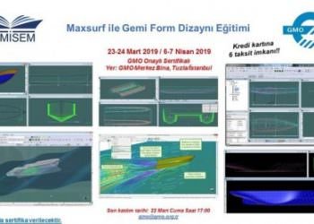 GEMİSEM, “Maxsurf ile Gemi Form Dizaynı Eğitimi” Düzenliyor