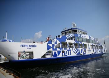 FETHİ SEKİN FERİBOTU İZDENİZ BÜNYESİNDE HİZMETE GİRDİ