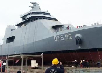 ADİK, KATAR’A İNŞA ETTİĞİ İKİNCİ ASKERİ EĞİTİM GEMİSİNİ SUYA İNDİRDİ
