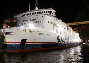 SEDEF TERSANESİ, STENA MERSEY’İ HAVUZA ALDI