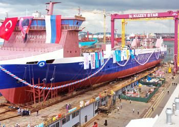 KUZEY STAR TERSANESİ GENERAL CHERNYAKHOVSKY GEMİSİNİ SUYA İNDİRDİ