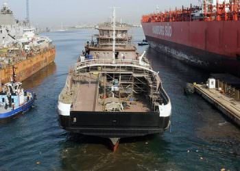 SEDEF TERSANESİ VESTREFJORD FERİBOTUNU SUYA İNDİRDİ