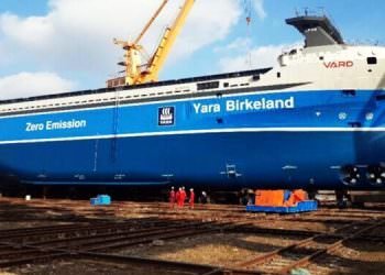 DÜNYANIN İLK ELEKTRİKLİ VE OTONOM KARGO GEMİSİ YIL SONUNDA SEFERDE