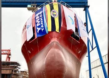 ATLAS TERSANESİ ”MED CANARY” ADLI GEMİYİ SUYA İNDİRDİ