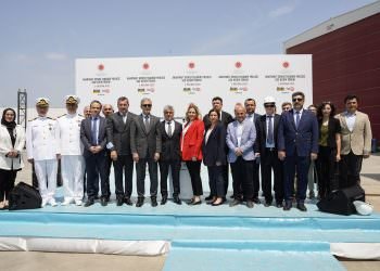 AKARYAKIT GEMİSİ TEDARİKİ PROJESİ SAC KESİM TÖRENİ ÖZATA TERSANESİ EV SAHİPLİĞİNDE GERÇEKLEŞTİ