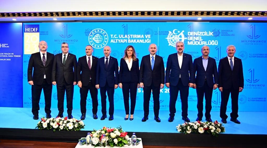 BİR MİLYONUNCU AMATÖR DENİZCİ BELGE TESLİM VE PROTOKOL İMZA TÖRENİ YAPILDI