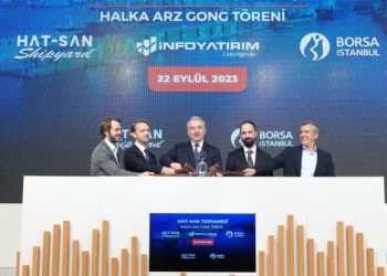 BORSA İSTANBUL’DA GONG HAT-SAN TERSANESİ İÇİN ÇALDI