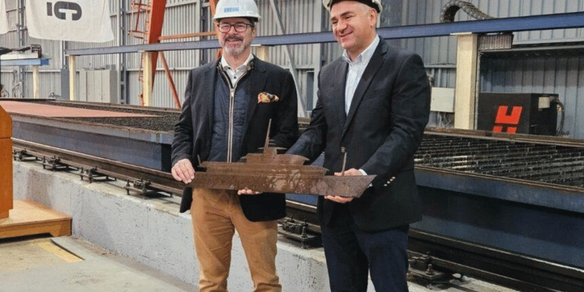 RMK MARINE, ICE CLASS YATININ SAC KESİM TÖRENİNİ GERÇEKLEŞTİRDİ