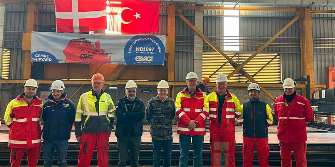 CEMRE TERSANESİ NB1097’NİN SAC KESİM TÖRENİNİ GERÇEKLEŞTİRDİ