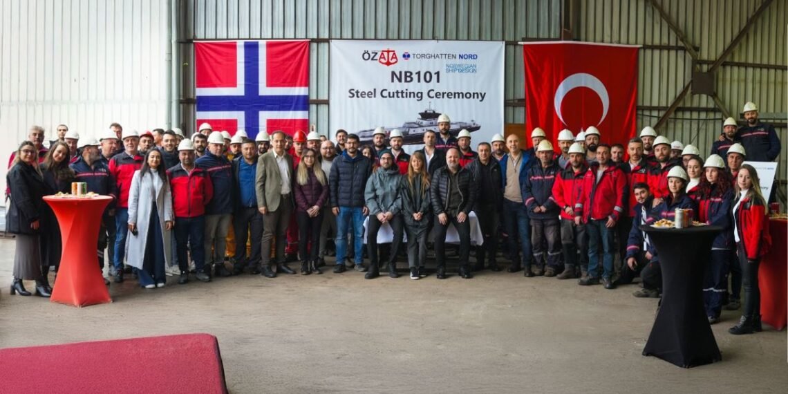 Özata Shipyard, NB101’in sac kesimini gerçekleştirdi