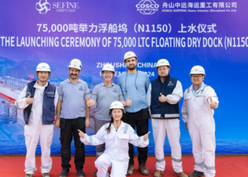 Sefine Tersanesi 75 Bin Tonluk Yüzen Havuzu Suya İndirdi