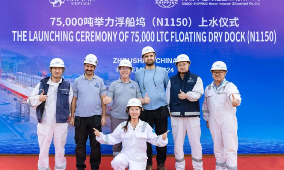 Sefine Tersanesi 75 Bin Tonluk Yüzen Havuzu Suya İndirdi