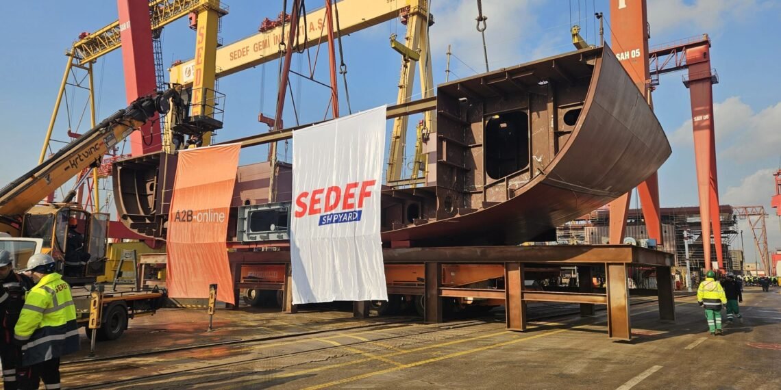 Sedef Shipyard, NB226’nın omurga döşemesini yaptı