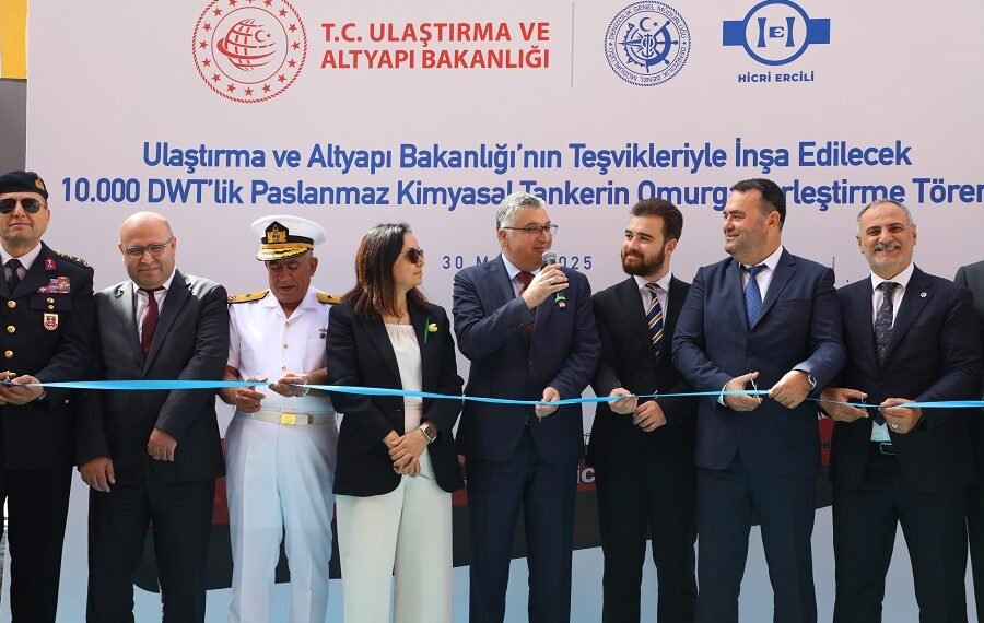 Hicri Ercili’den tarihi adım: Türkiye’nin ilk çevreci paslanmaz kimyasal tankerinin inşası başladı