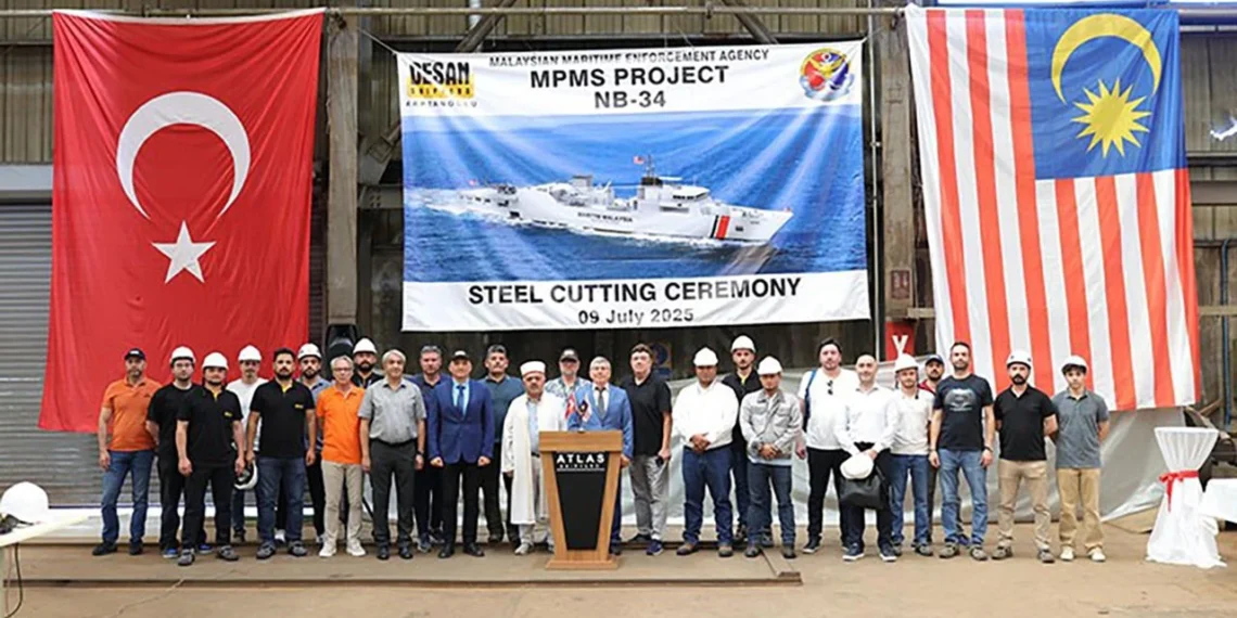 DESAN, Malezya için gemi inşa ediyor: Sac kesme töreni yapıldı