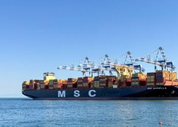 Marport, tarihinin en büyük konteyner gemisini ağırladı