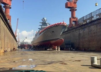 TCG İçel Fırkateyni Yalova’da suya indirildi