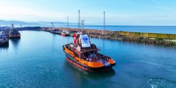 Med Marine, OMMP için inşa ettiği römorkör serisinin altıncı gemisini denize indirdi
