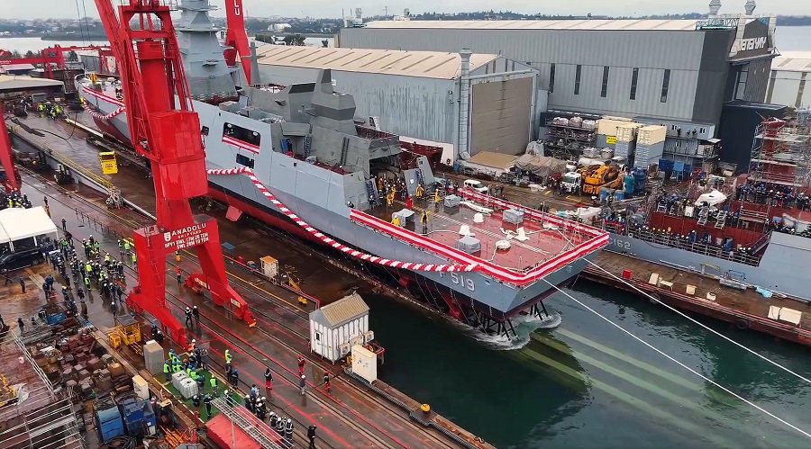 MİLGEM Projesi’nin 9. gemisi TCG Akdeniz denize indirildi