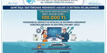 Gemi Mühendisleri Odası, yeni mezun mühendisler için asgari ücret seviyesini 100.000 TL brüt olarak belirledi.