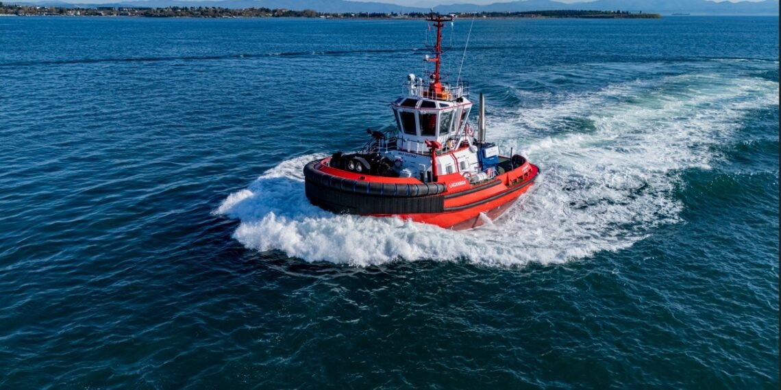 Sanmar, ASD tipi liman römorkörü LAGANMAN'ı Kuzey İrlanda'daki Belfast Towage'a teslim etti.