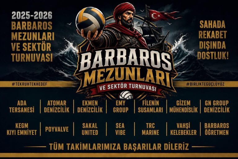 Barbaros Hayrettin Paşa MTAL’de Mezunlar Ve Sektör Temsilcileri Voleybol Turnuvasında Buluştu