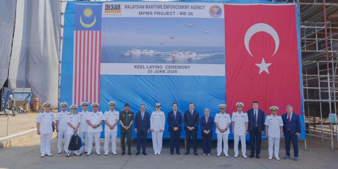 DESAN, Malezya İçin İnşa Ettiği İkinci Sahil Güvenlik Gemisini Kızağa Koydu