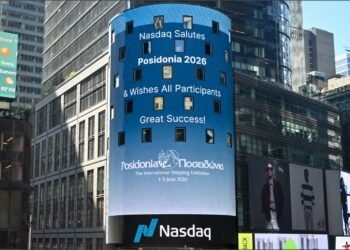 NASDAQ’tan Posidonia 2026 ve Yunan Denizciliğine Times Meydanı’nda Destek Mesajı
