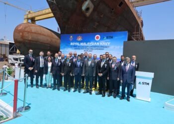 STM, Malezya Kraliyet Donanması’nın İkinci Korveti Raja Laut’u Denize İndirdi