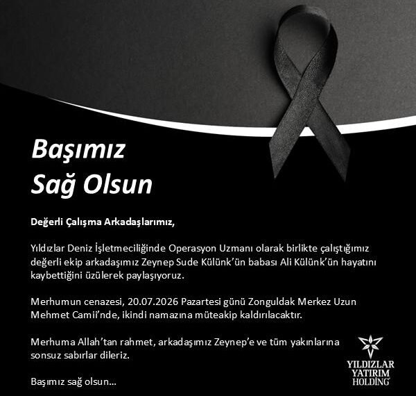 Yıldızlar Yatırım Holding’den başsağlığı mesajı