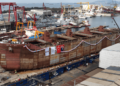 Habaş’ın 40.000 DWT’lik M/V Gülsel Hanım gemisi denize indirildi