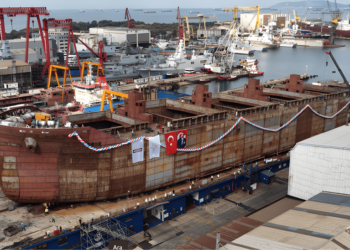 Habaş’ın 40.000 DWT’lik M/V Gülsel Hanım gemisi denize indirildi