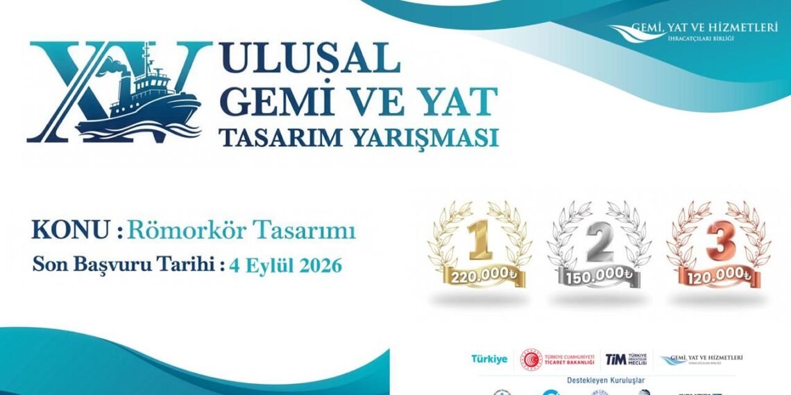 15. Ulusal Gemi ve Yat Tasarım Yarışması’nda başvuru süresi 4 Eylül’e uzatıldı