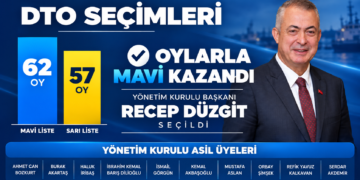 İMEAK DTO’da Recep Düzgit Başkan Oldu: Mavi Liste 62 Oy Aldı