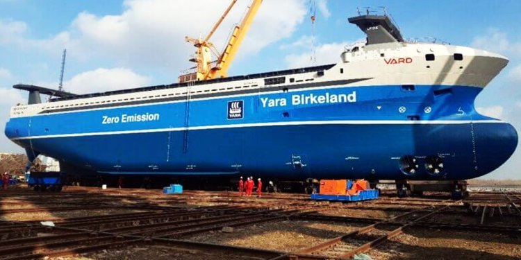 DÜNYANIN İLK ELEKTRİKLİ VE OTONOM KARGO GEMİSİ YIL SONUNDA SEFERDE