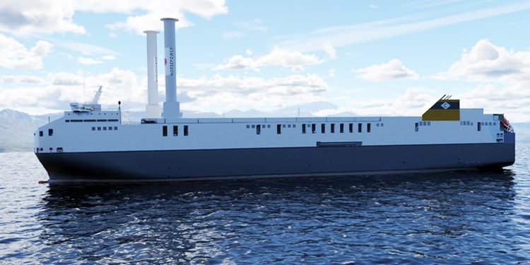 ROTOR SAIL SYSTEM FOR THE LARGEST SHORT HAUL RO-RO VESSEL