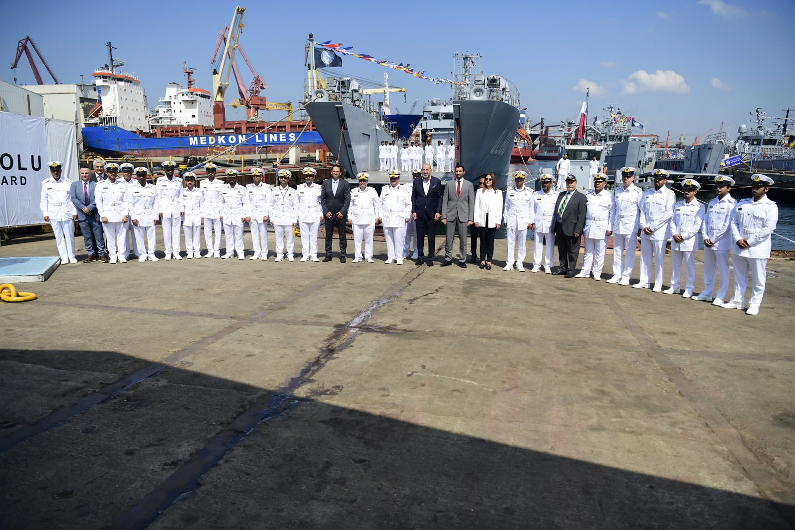 ANADOLU SHIPYARD DELIVERED 4 LANDING VESSELS AT THE SAME TIME
