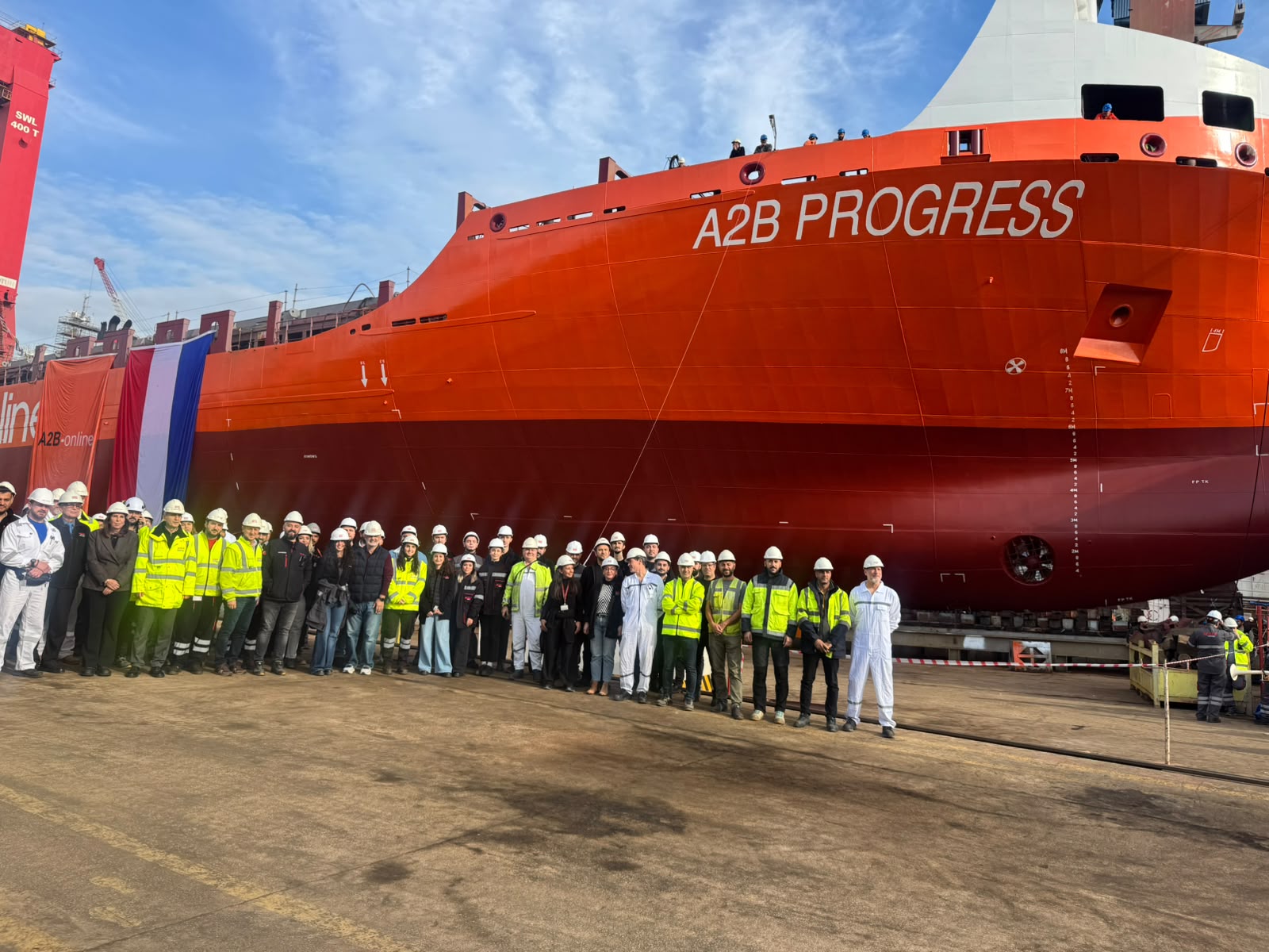 Sedef Tersanesi’nde NB227 konteyner gemisi denize indirildi