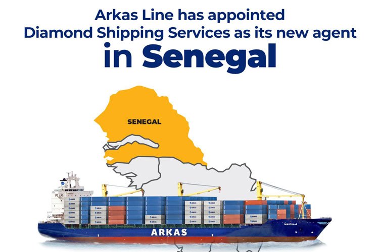 ARKAS LINE, SENEGAL’DE DIAMOND SHIPPING SERVICES İLE ÇALIŞMAYA BAŞLAYACAK