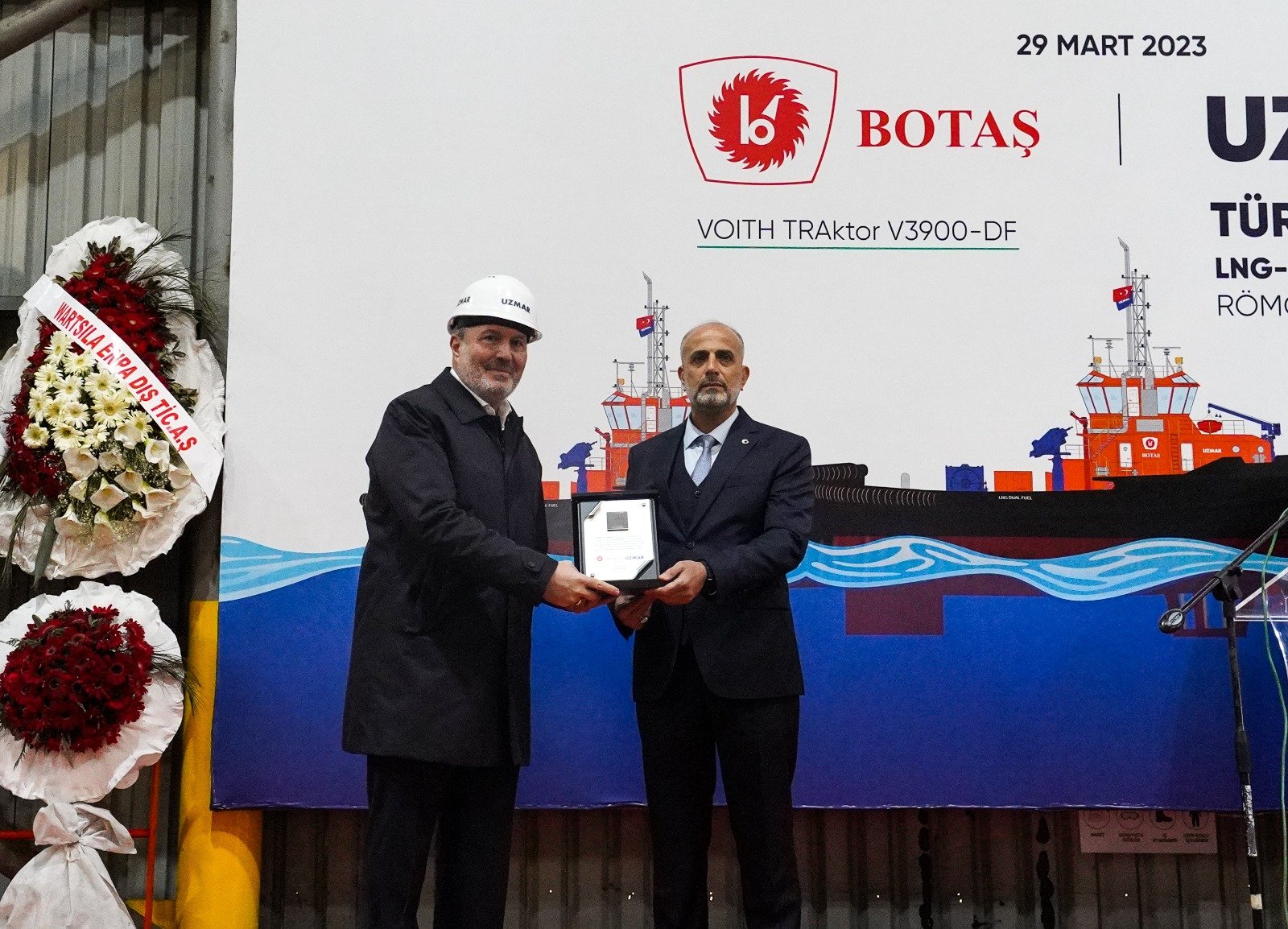 STEEL CUTTING CEREMONY IS HELD FOR THE TUGBOATS TO BE BUILT BY UZMAR FOR BOTAŞ