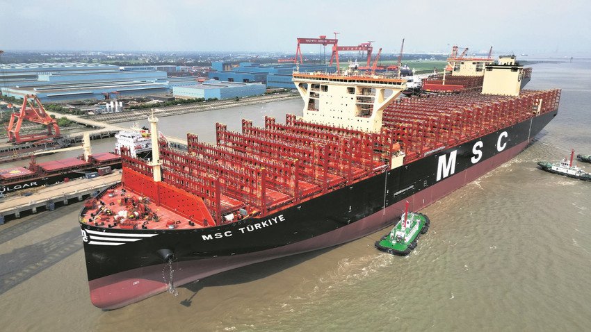 MSC, EN BÜYÜK KONTEYNER GEMİSİNE ‘TÜRKİYE’ ADINI VERDİ