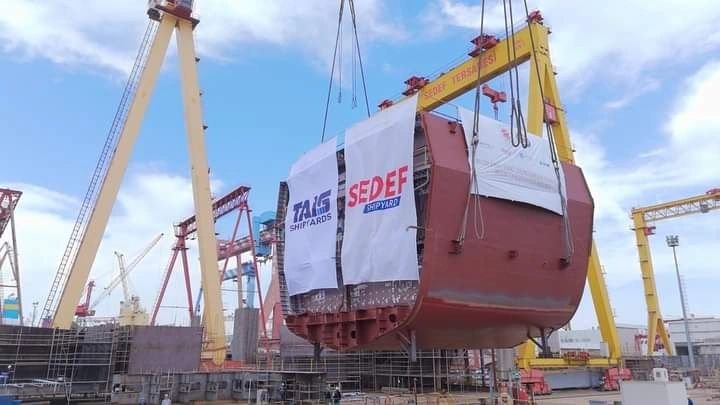 Sedef Tersanesi, TCG İzmit’in ilk bloğunu kızağa aldı