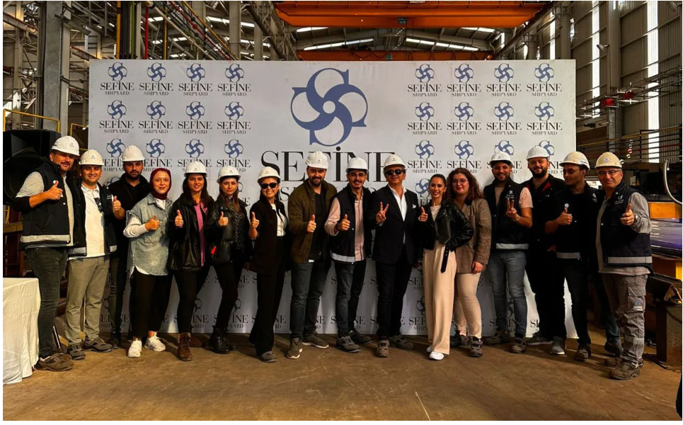 Sefine Shipyard Realized Steel Cutting of the World’s First Green Offshore Vessel