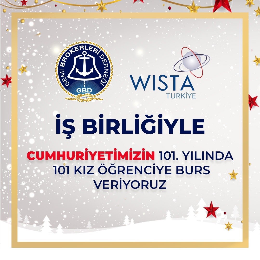 Gemi Brokerleri Derneği ve Wista Türkiye, Cumhuriyetimizin 101. Yılında, 101 Kız Öğrenciye Burs Desteği Veriyor