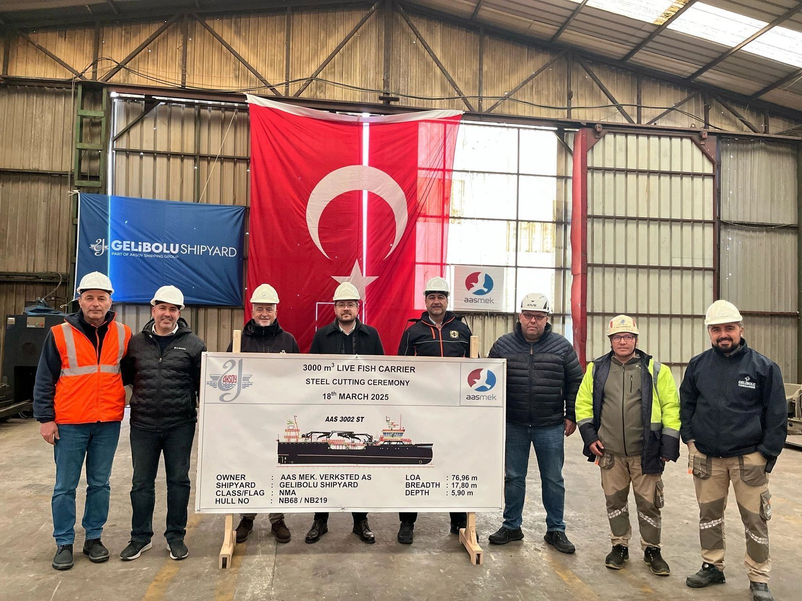 Gelibolu Shipyard’dan Sac Kesim Töreni